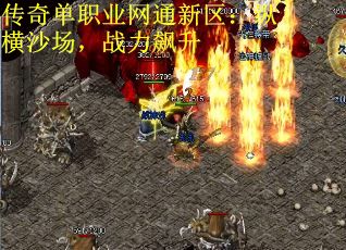 传奇单职业网通新区：纵横沙场，战力飙升