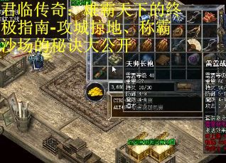 君临传奇：雄霸天下的终极指南-攻城掠地、称霸沙场的秘诀大公开