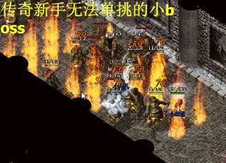 传奇新手无法单挑的小boss