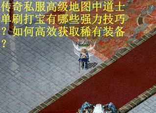 传奇私服高级地图中道士单刷打宝有哪些强力技巧？如何高效获取稀有装备？