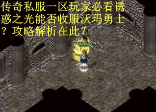 传奇私服一区玩家必看诱惑之光能否收服沃玛勇士？攻略解析在此？
