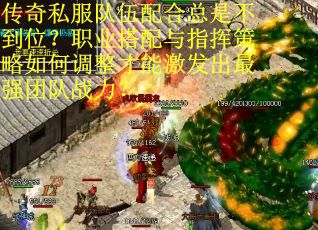 传奇私服队伍配合总是不到位？职业搭配与指挥策略如何调整才能激发出最强团队战力？