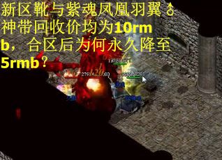 新区靴与紫魂凤凰羽翼♂神带回收价均为10rmb，合区后为何永久降至5rmb？