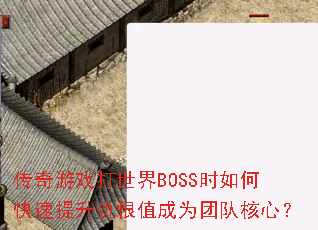 ϷBOSSʱοֵΪŶӺģ