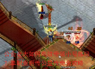 公会老大如何高效带领小号练级?单职业后传公益传奇全攻略 公会老大如何高效带领小号练级?单职业后传公益传奇全攻略