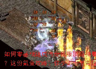 如何零基础速成传奇私服顶级神豪?这份氪金攻略让你少走十年弯路 如何零基础速成传奇私服顶级神豪?这份氪金攻略让你少走十年弯路