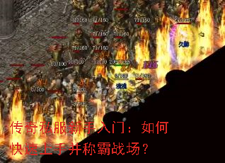 传奇私服新手入门:如何快速上手并称霸战场? 传奇私服新手入门:如何快速上手并称霸战场?