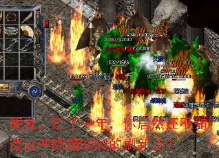 ���ѣ�����һ�꣬���Ȼ����֪����Щ����BOSS��ˢ�µ㣿