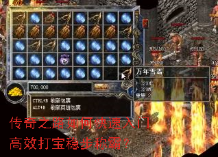 传奇之路如何快速入门高效打宝稳步称霸? 传奇之路如何快速入门高效打宝稳步称霸?