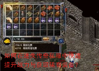 如何在迷失传奇私服中快速提升战力与获取稀有装备? 如何在迷失传奇私服中快速提升战力与获取稀有装备?