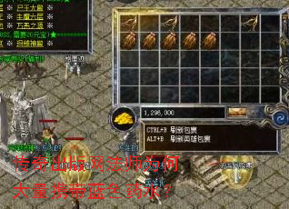 传奇出版网法师为何大量携带蓝色药水? 传奇出版网法师为何大量携带蓝色药水?