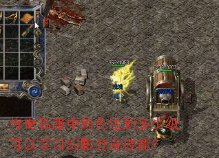 传奇私服中角色达到多少级可以学习幻影分身技能? 传奇私服中角色达到多少级可以学习幻影分身技能?
