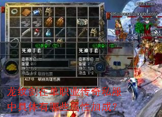 龙纹剑在单职业传奇私服中具体有哪些属性加成? 龙纹剑在单职业传奇私服中具体有哪些属性加成?