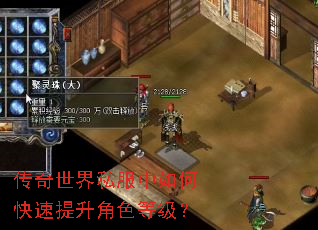 传奇世界私服中如何快速提升角色等级? 传奇世界私服中如何快速提升角色等级?