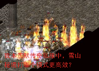 我本沉默传奇私服中,雪山秘境打哪个模式更高效? 我本沉默传奇私服中,雪山秘境打哪个模式更高效?