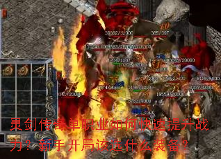 灵剑传奇单职业如何快速提升战力?新手开局该选什么装备? 灵剑传奇单职业如何快速提升战力?新手开局该选什么装备?