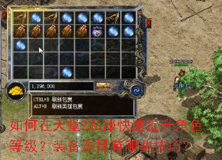如何在天堂2私服快速提升角色等级?装备选择有哪些技巧? 如何在天堂2私服快速提升角色等级?装备选择有哪些技巧?