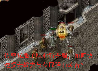 传奇私服单职业新开服,如何快速提升战力与获取稀有装备? 传奇私服单职业新开服,如何快速提升战力与获取稀有装备?
